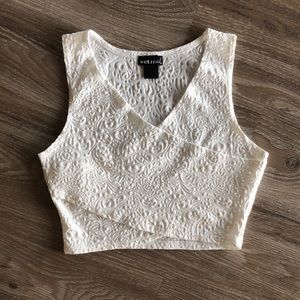 White Crop Top